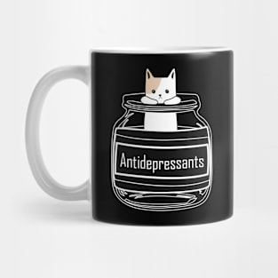 Antidepressants Cat Mug